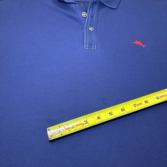 Tommy Bahama Men’s Supima Cotton Polo Shirt 3XL Blue Short Sleeve Classic - Picture 10 of 10